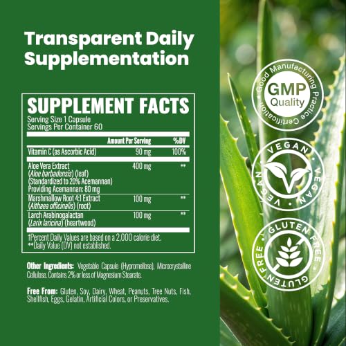 NutraPep Acemannan Aloe Vera Capsules