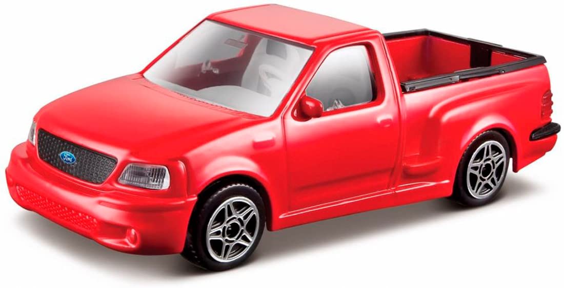 Bburago 1:43 scale Diecast Model Car compatible with Ford SVT F-150 Lightning Pick Up in Red