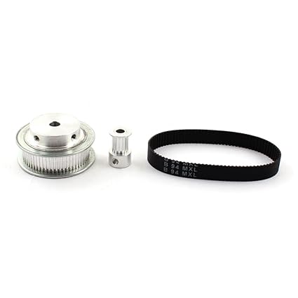 ZHuidjo MXL 15T 60T 5mm 6mm drill hole 1:4 Speed Ratio Timing Pulley w 9.5mm Belt (SN: d32 069 cbe c16 776)