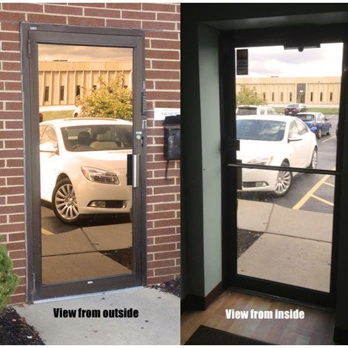 Mirrored Bronze Privacy Window Film, 24