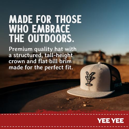 Image of Yee Yee Apparel Men's Trucker Hat | Men's Trucker Hat with Adjustable Snapback, Men's Snap Cap with Apparel Patch or Embroidery, Pre-Curved Brim