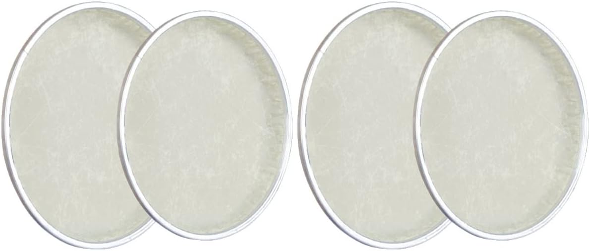 ERINGOGO 2pcs8 Surface Inches Drums African Drum Cover and Beige Accessories Skin for Replacement Self- tuning Snare Drum Head : Musical Instruments