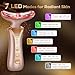 7 in 1 Multifunctional Facial Massager, Red Light Therapy for Face with 7 Modes, Face Lift Device, Portable Facial Massager for Wrinkles,Neck&Skin Care-Pink