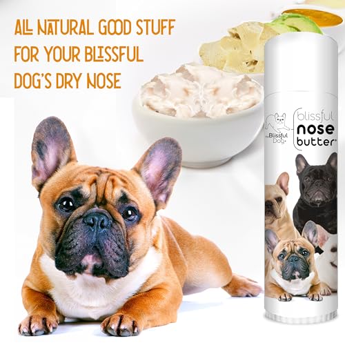 Image of The Blissful Dog French Bulldog Nose Butter, Versatile Dog Nose Balm for Dry Nose, Handcrafted Nose Moisturizer, Easy-to-Apply Dog Essentials, Unscented, 0.50 oz.