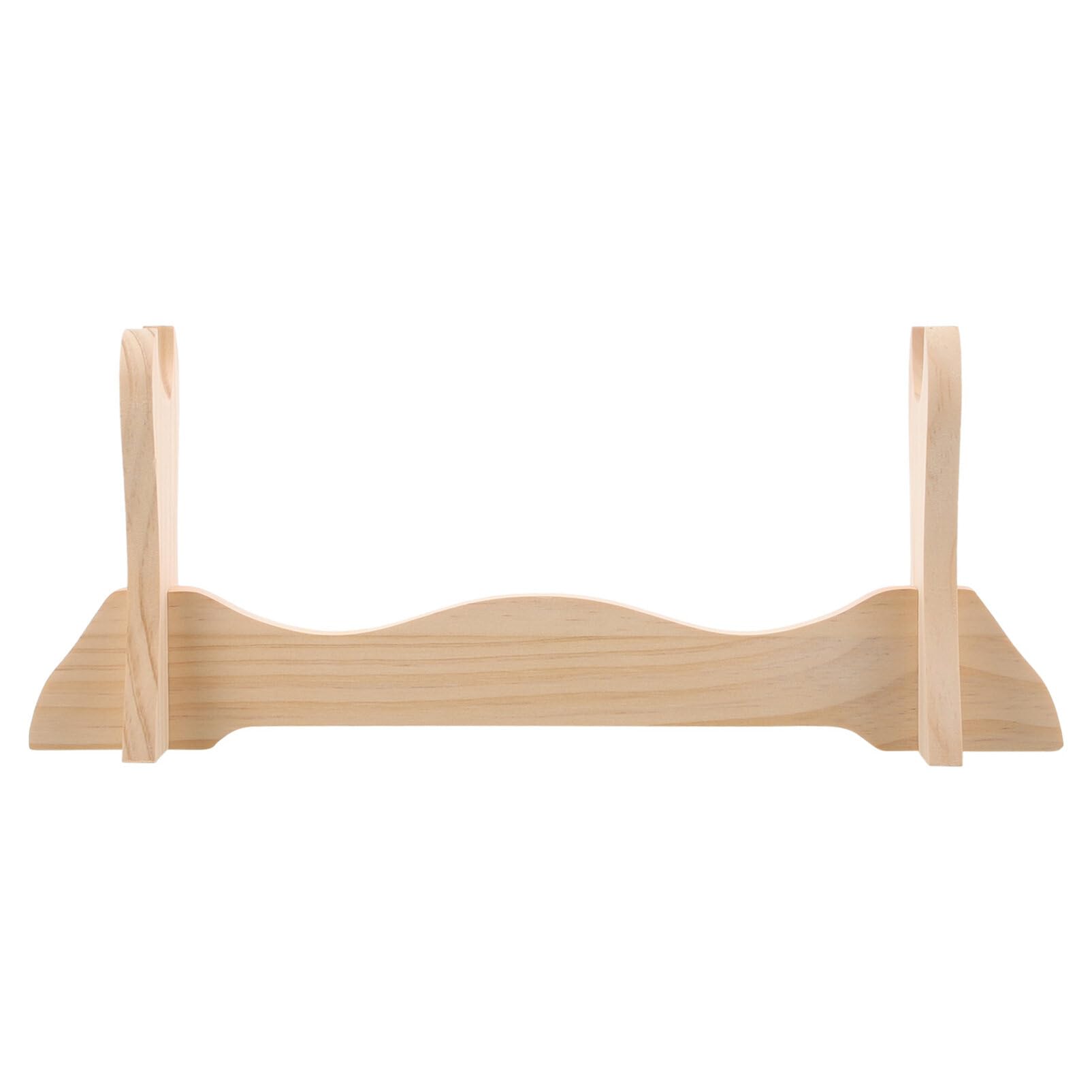 HOLIDYOYO Wooden Stand Holder Display Rack Bracket Desktop Rack Home Decor