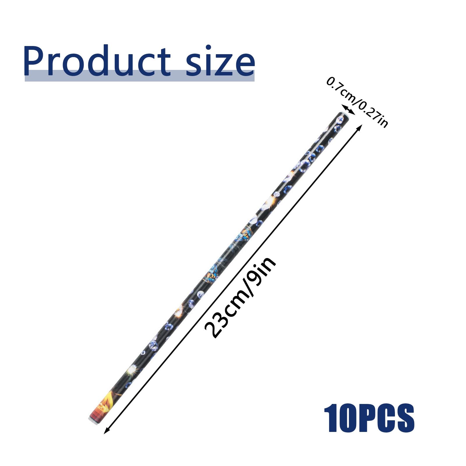 10Pcs Beautiful Rhinestone Wax Pen Soft Rhinestone Picker Nail Gems Art Crafts Nails Pencil Dotting Tool Diamond Painting Rhinestone Picker Wax Pencil - Image 2