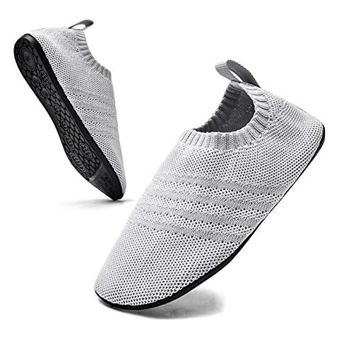 Sosenfer Anti slip Slippers Mens Women slip on House shoes Unisex with Rubber Sole Light Travel Slippers Indoor Slippers-HUIQIAN-40 Cover