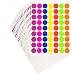 Pack of 1260 1-inch Round Color Coding Labels Circle Dot Stickers,7 Bright Neon Colors,Print or Write 8.5" x 11" Sheet(20 Sheet)