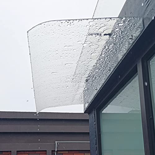 AYLYHD Klar Vordach for Haustür Erweiterbar Tür Überdachung Zum Haustür Draussen Terrasse Markise Baldachin, Vertikaler Einbau (Size : 15.75x31.5in/40x80cm) Cover