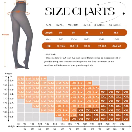 Image of X-CHENG Fleece Lined Tights Sheer Women - Winter Fake Translucent Warm Pantyhose Leggings Sheer Thick Tights for Women