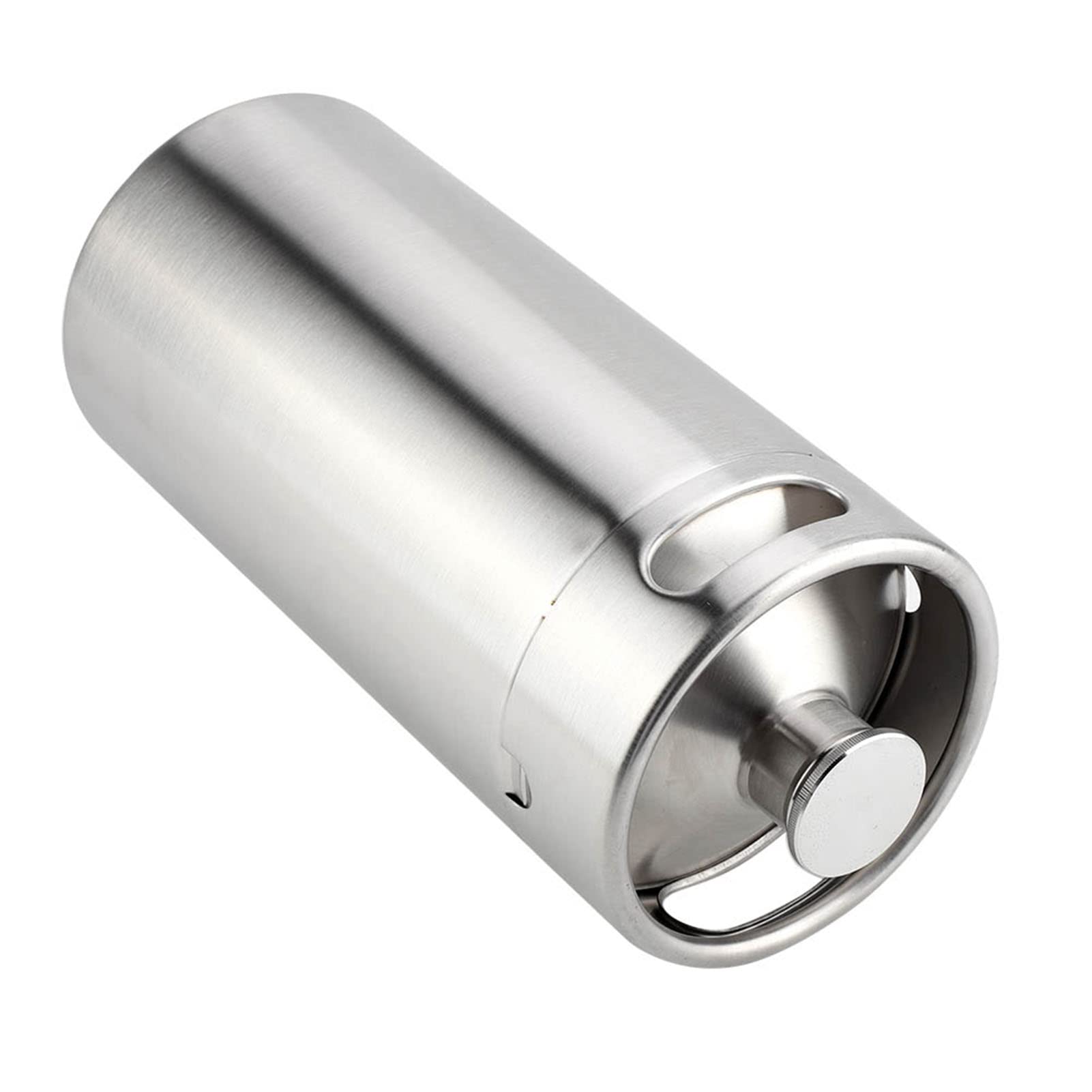 Birra in acciaio inossidabile da 4 litri con coperchio a spirale Fusto per birra fatto in casa resistente alla ruggine per birra, vino, cocktail, stoccaggio, mini fusto di