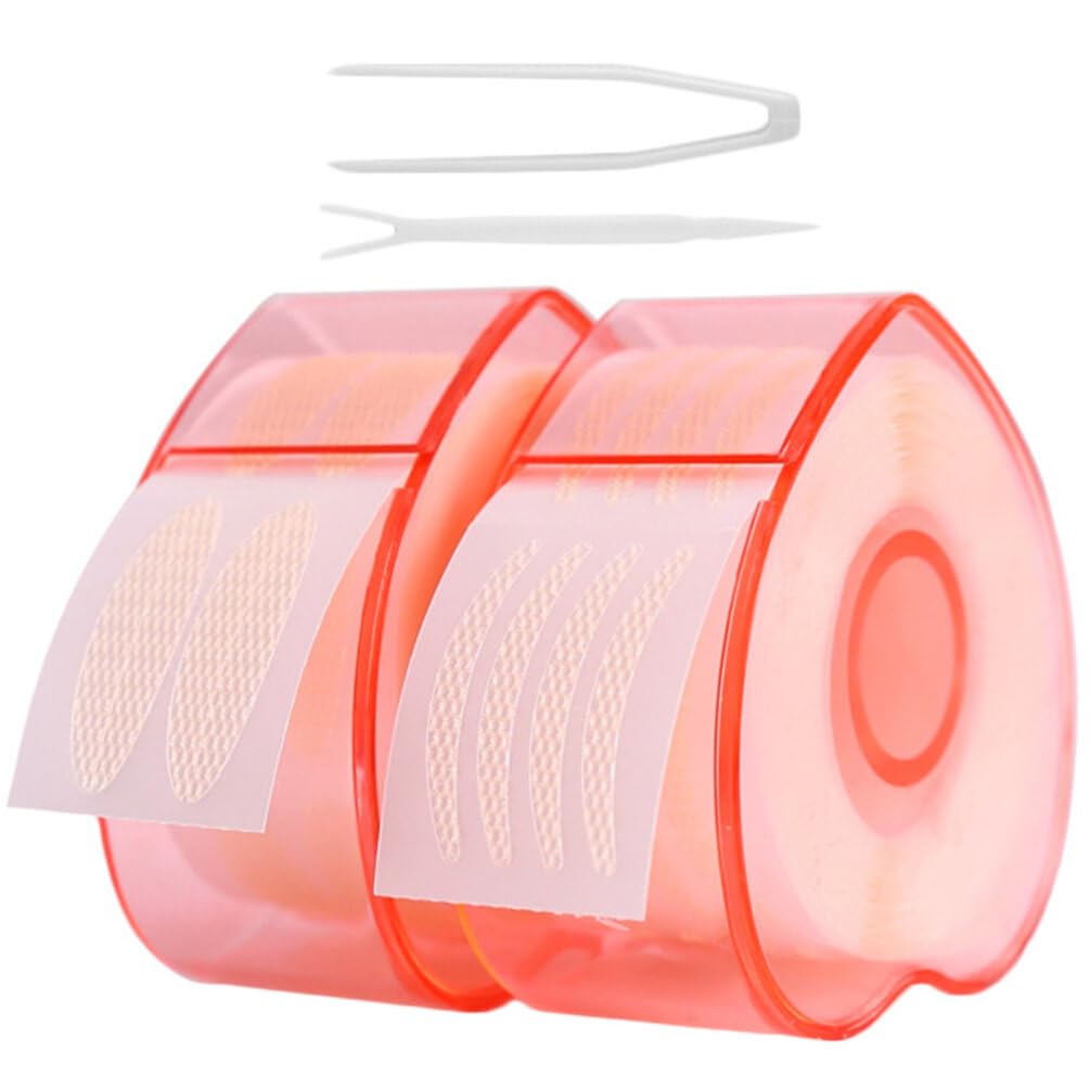 Beavorty 2 Rolls double eyelid sticker eyelid strips k tape instant eye lift strip double eyelid glue eyelid tape for hooded eyes invisible glue tape ktape double eyelid tape cosmetics slim
