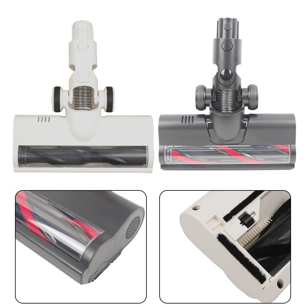Rodillo eléctrico para cepillo de suelo para V9 V10 V11SE V12, adaptador de espaciado de 8,2 mm de ancho, cabezal eficiente de eliminación de pelo de mascotas para suelos duros y alfombras