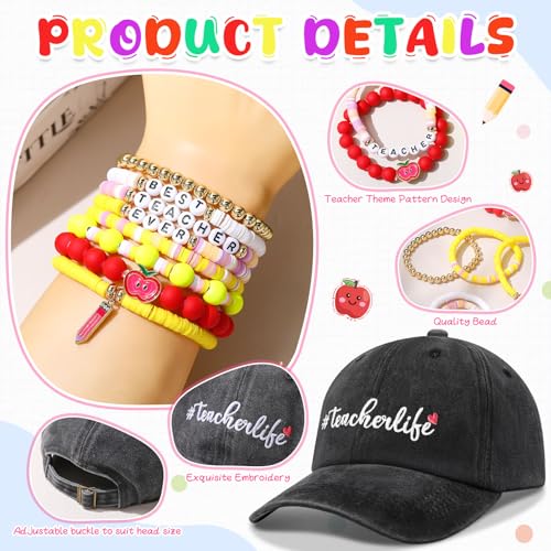 Set de regalo para maestras con gorra y accesorios miniatura 3