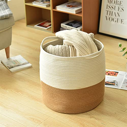 Home Opslag Manden Zonsartementen Organisatie Kleding en Sundries Katoen Touw Geweven opbergmand Huishoudelijke opslag… - Image 4