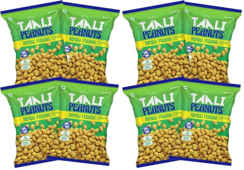 Image of Taali Roasted Peanuts - Nimboo Pudina |Crunchy Healthy Snacks | No Trans Fat, Gluten free, Roasted Not Fried (Pack of 8 x 140 gms)(weight may vary)