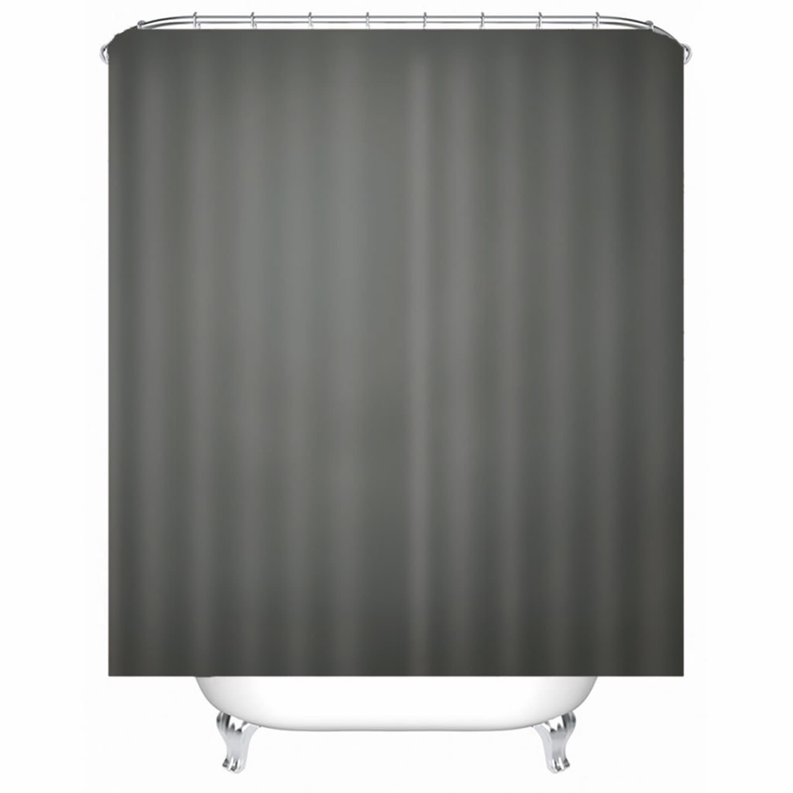 Rideau de douche de luxe gris foncé style spa avec motif manga