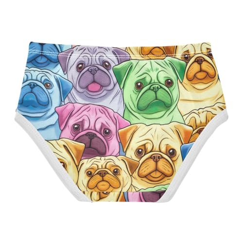 Fun Print Girls Underwear Toddler 2t Cotton Cute Panties Girl Colorful Cartoon Pugs Undies Kids Briefs2