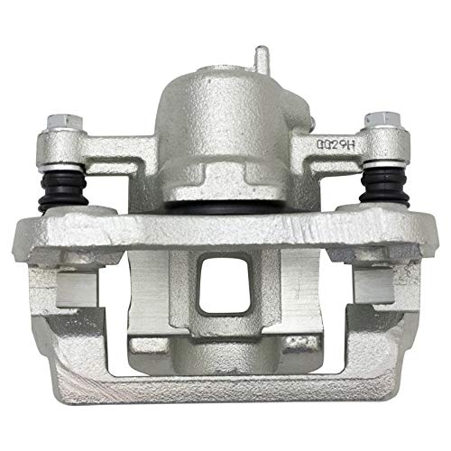 Image of TRQ Rear Brake Pad and Rotor Set Ceramic Solid Rotors Calipers