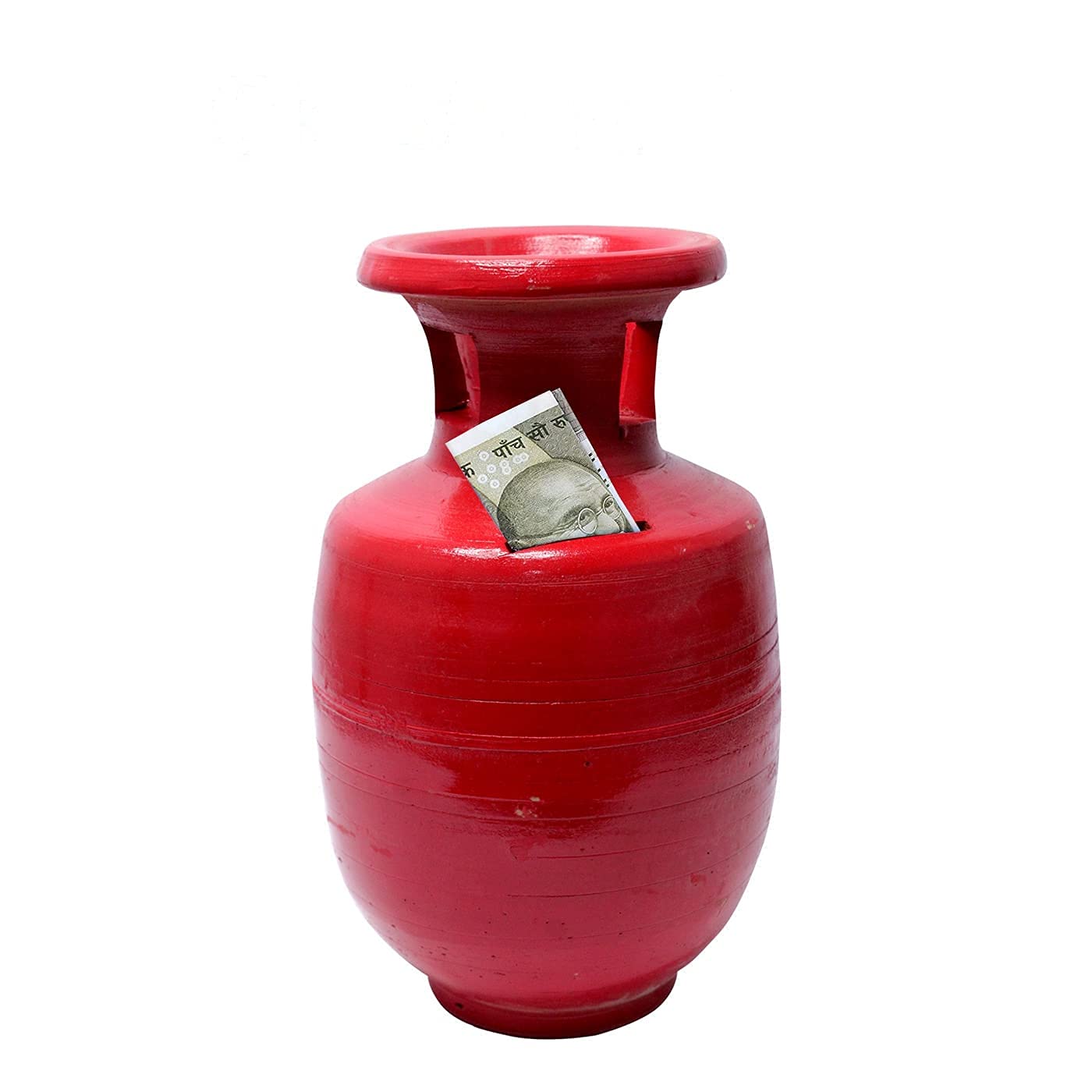 Fully Handmade Clay Money Bank/Coin Bank/Piggy Bank/Mitti Gullak for Kids and Adults (Red) (B095SNZZY3) Amazon Price History, Amazon Price Tracker
