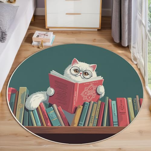 Tapis chat lavable antidérapant à poils courts doux
