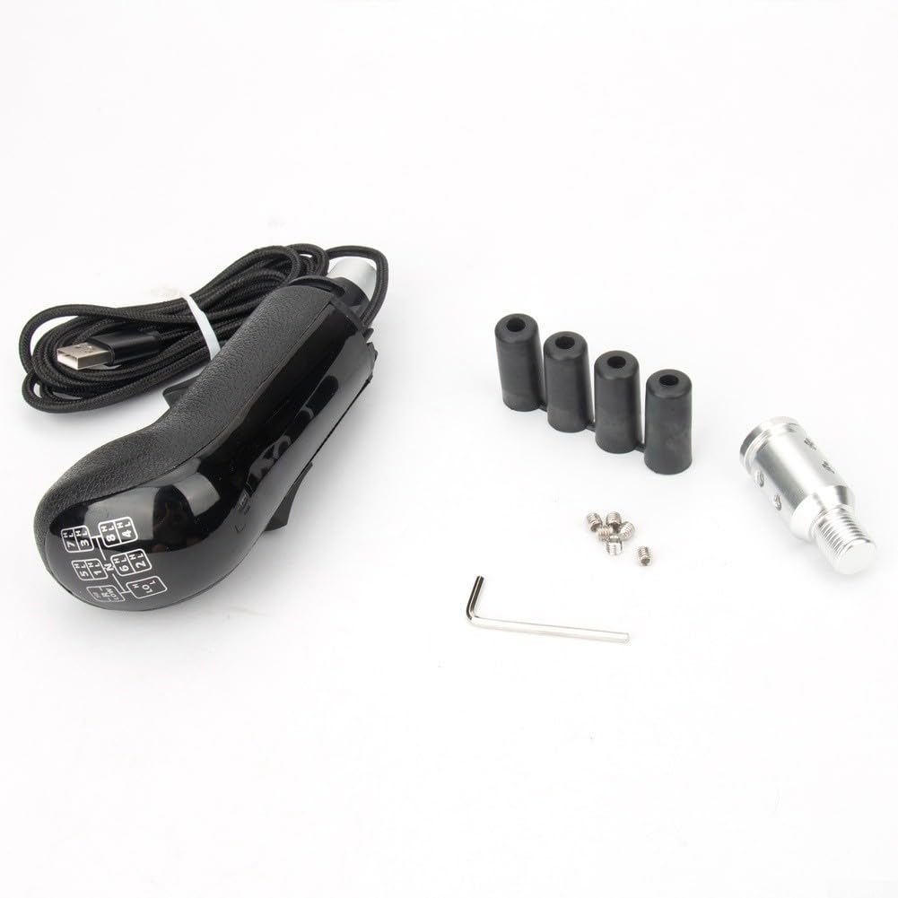Palanca de cambios de tres botones de alta sensibilidad para Logitech G27 G29 para Thrustmaster Th8a Th8s Leistat A7, accesorio de simulador de rueda de carreras, plástico ABS negro, rendimiento