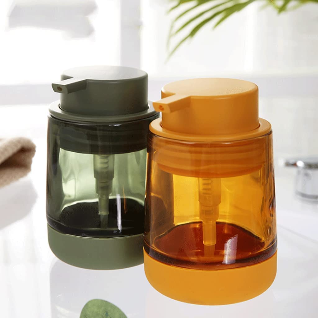 Nachfüllbare Seifenspender Glas-Seifenspender Handflüssigkeitsflaschen mit ABS-Pumpe Nachfüllbare Lotion-Seifenspender 10,1 oz / 300 ml Seifenpumpe für Waschbecken Für Küchenbad