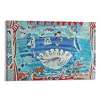 Raoul Dufy、BAIGNEUSE、海外版超希少レゾネ、新品額付 Raoul Dufy、ラウル・デュフィ【Quintette】超希少画・海外レゾネ
