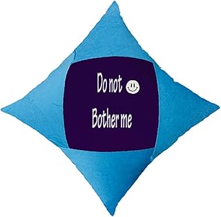 Offbb-USA Housse de coussin décorative pour lit de voiture Inscription Do Not Bother Me Leave Me Alone Bleu