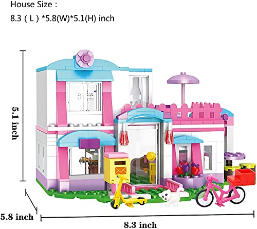 COGO Friends Hausbauset Strandhaus Bauset Ferienhaus Kinderspiele Kreatives Spielzeug Lernspielzeug Junge Mädchen… – Bild 4