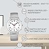MAUJOY Ladies Atomic Talking Watch(Silver) Clear Loud English Accent Voice, Ideal for Elderly, Visually Impaired, Blind & Amnesia Users, Aids Independent Living #1
