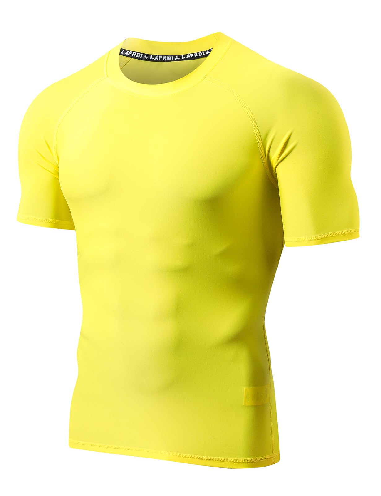 LAFROI Camiseta de manga corta para hombre UPF 50+ compresión BJJ Swimm Rash Guard