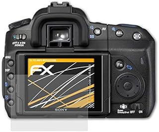 atFoliX Screen Protector compatible with Sony Alpha a300 DSLR-A300 Screen Protection Film, anti-reflective and shock-absorbing FX Protector Film (3X)