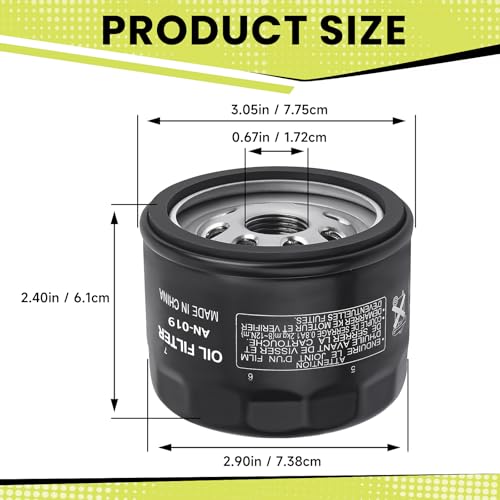 Image of (4-Pack) 49065-0721 Oil Filter Replace 49065-7007 OEM | Compatible with Kawasaki FR600V FR651V FR691V FR730V FS651V FX600V FX730V FS691V FX691V Engine
