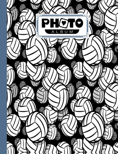 Photo Album: Volleyball Album, Large Photo Albums with Writing Space Memo, Extra Large Capacity Picture Album, Family, Baby, Wedding, Travel Photo Book, 120 Pages, Size 8.5" x 11" by Gadino Sean