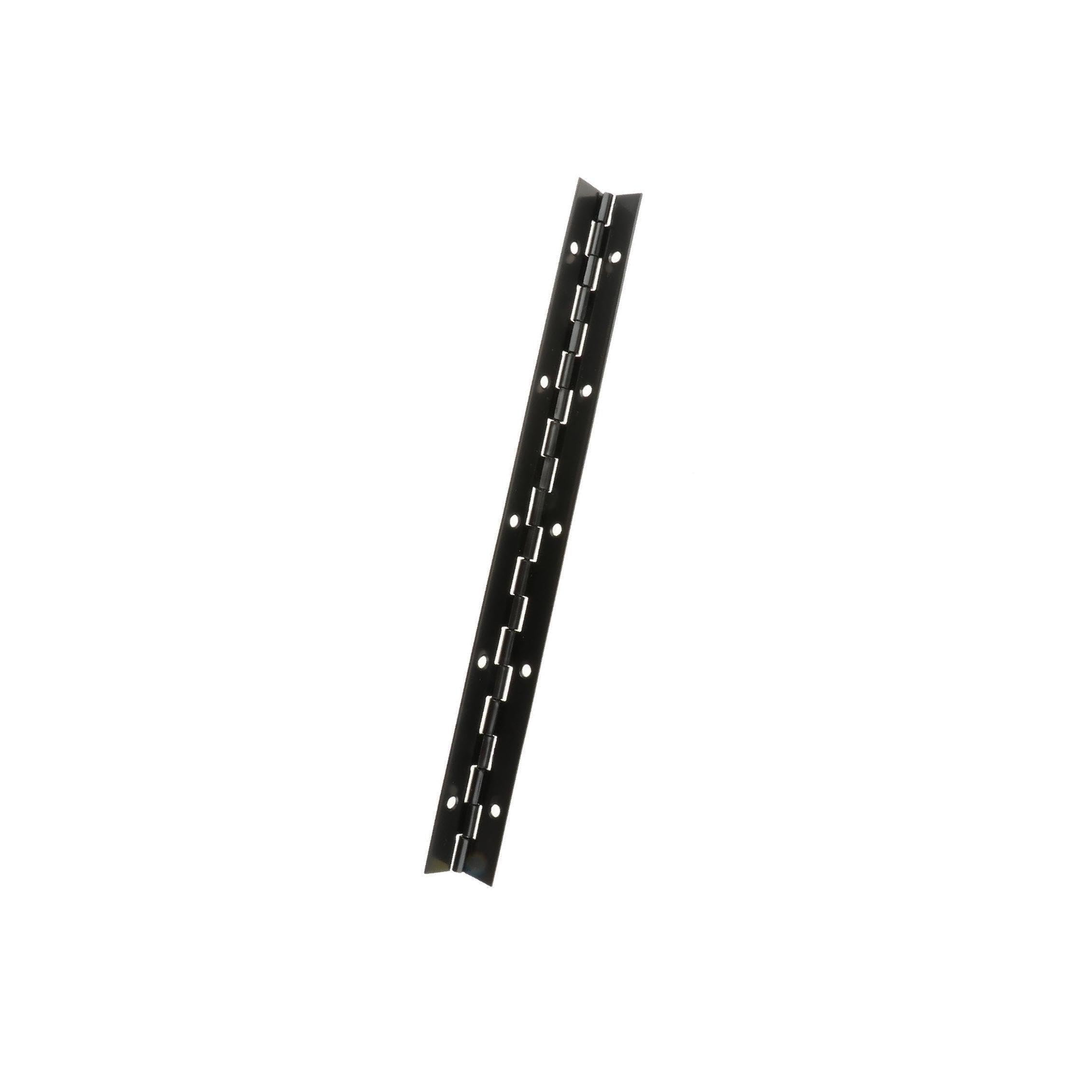 PUXZYAX Robust Stainless Steel Heavy Duty Continuous Hinge Piano Hinges with Holes Cabinets Tool Cases and Wooden Boxes Heavy Duty Piano Hinge with Holes for Cabinet, Black, 250x30x1mm