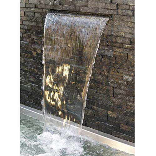 OASE 50706 Waterval 90 - roestvrij stalen waterval 90 cm breed voor watergordijnen aan muur en muur voor tuinvijver… - Afbeelding 4