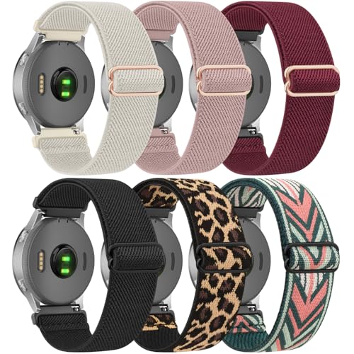 6 Pack de correas elásticas para Garmin Vivoactive 6 / 5, 20mm miniatura 1