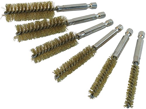 Innovative Products Of America 8081 6 Piece Brass Bore Brush Set, 8, 10