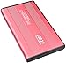 Produktbild Externe Festplatte, tragbar, 2 TB  Speicher auf externe Festplatte USB 3.0, kompatibel mit PC, Mac, Desktop-Computer, Notebook (2TB, Red)