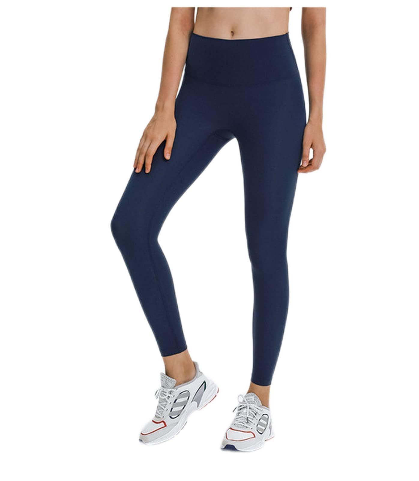 Polainas Impermeables Real altura de alto (12,5 cm) + Sin costura frontal Entrenamiento Deporte Pantalones Yoga Pantalones Legging Mujeres Desnudos Gimnasio Fitness Leggings Polainas Trail Running ( C
