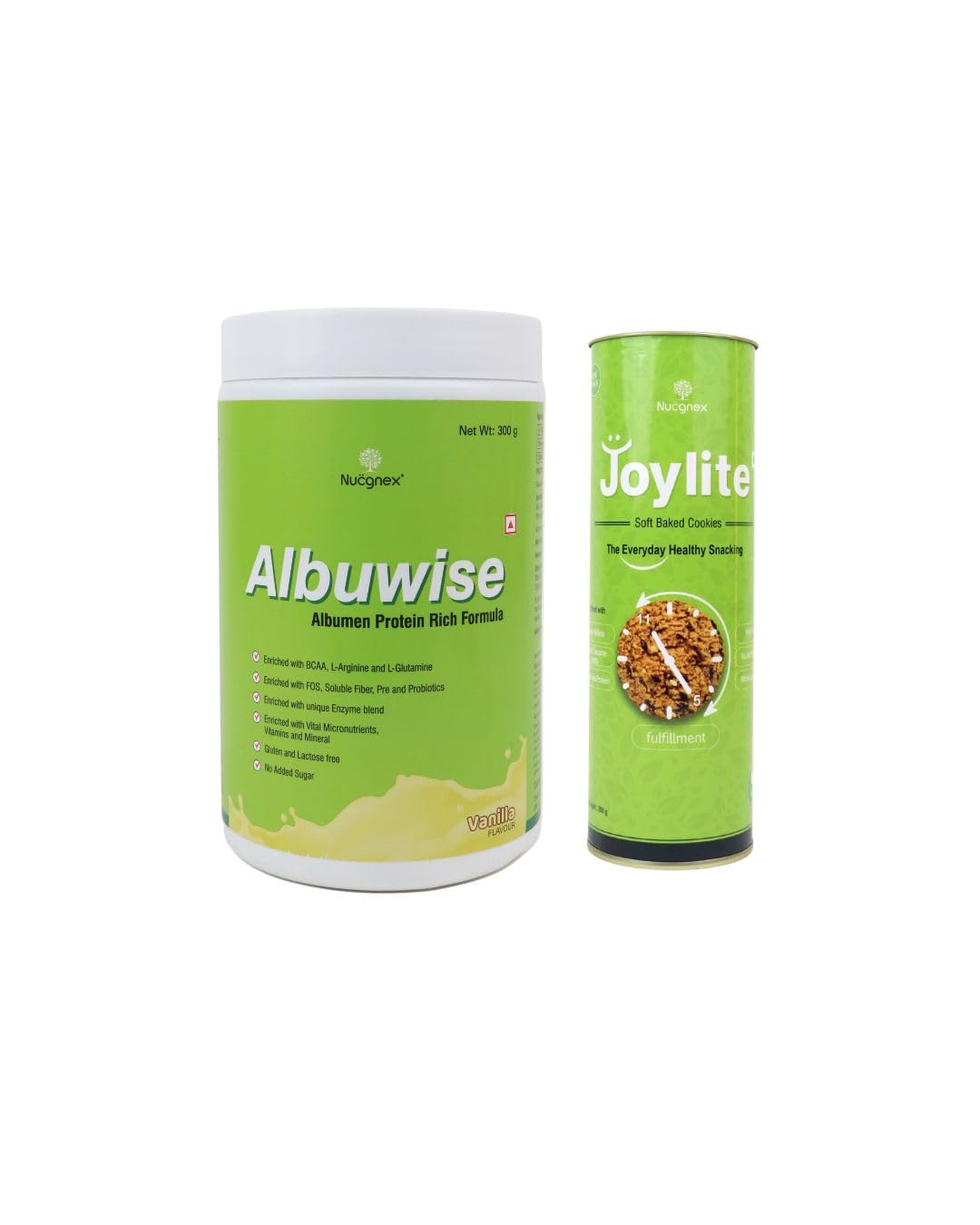 Nucgnex Albuwise Egg Protein Powder 300g + Joylite Sugar-Free Multigrain Cookies 200g | High Protein Nutrition & Healthy Snack Combo | Supports Muscle Recovery & Smart Snacking-image-41