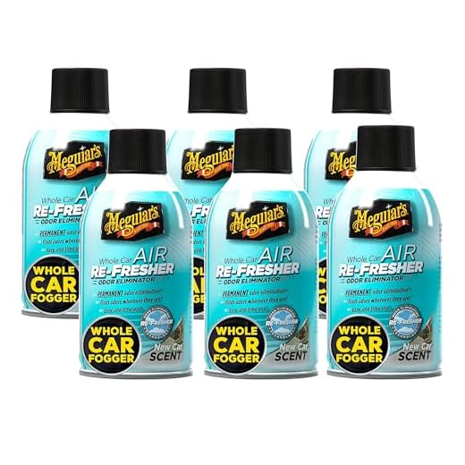 Meguiar's Whole Car Air Re-Fresher Odor Eliminator Mist – New Car Scent – G16402, 2 oz(Pack of 6)
