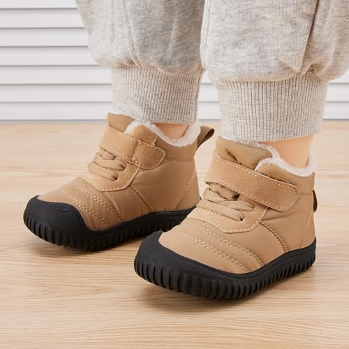 BMCiTYBM Toddler Baby Snow Boots Winter Shoes Boys Girls Cold Weather Baby Faux Fur Shoes2