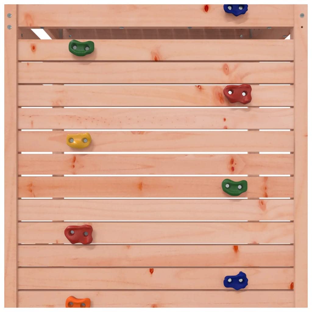 vidaXL Spielturm, Klettergerüst mit Kletterwand, Kinder Kletterturm mit Sandkasten, Spiel-Zubehör für Garten, Spielgeräte Spielplatz, Massivholz Douglasie