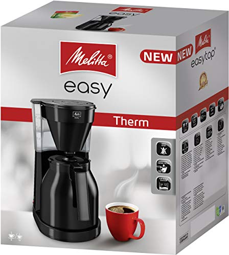 Melitta Filter Coffee Machine with Insulated Jug, Easy Therm II Model, 1023-06, Black, 6762891 - Image 4