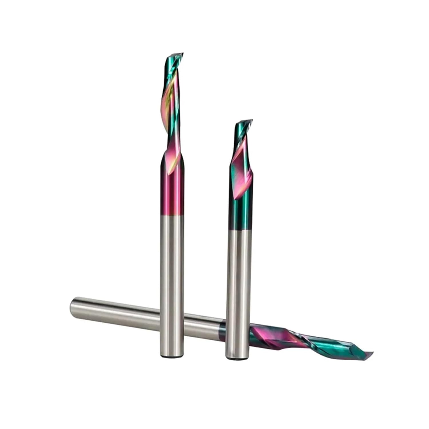 Hss End Mill 8mm Super Coated Single Flute for Aluminum Door Window Cut CNC Router Bit(8x30x120L)