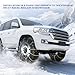AutoFixing Snow Chains - Tire chains for cars, trucks, and SUVs, with quick 1-minute installation. Titanium-enhanced high-carbon manganese steel for outstanding wear resistance.Set of 2(HLN160)