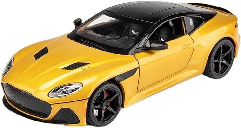 UKAXA 1:24 Diecast Metal Car Model Astorn Martin Toy Cars for Kids Pull Back Openable Doors with Light Sound