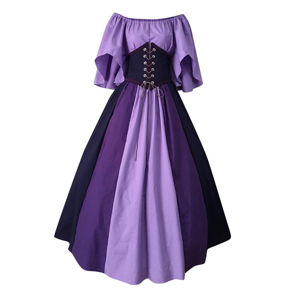 Carydety Medieval Dress for Women Renaissance Dress Women Over Dresses Medieval Renaissance Fairy Halloween Costume Woman